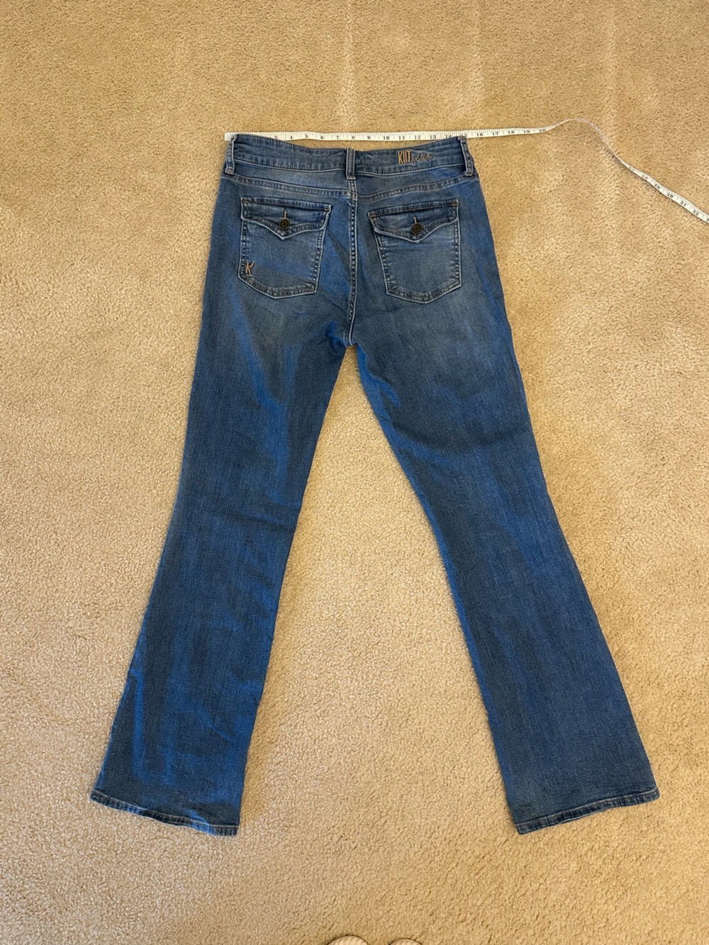 Kut from the Kloth 8 Nicole Blue Bootcut Jeans Cotton NWOT - Picture 2 of 5
